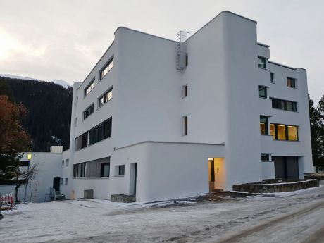 Fassadensanierung Schweizerische Alpine Mittelschule, Davos